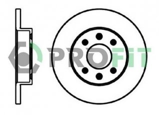 Купить 5010-0055 PROFIT Тормозные диски Логан 1 (1.4, 1.5 dCi, 1.6)