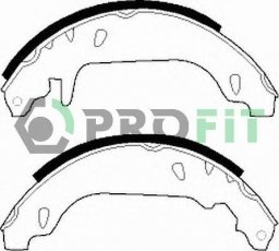 Купити 5001-0243 PROFIT Гальмівні колодки задні Clio 1 (1.1, 1.2, 1.4, 1.8, 1.9) 