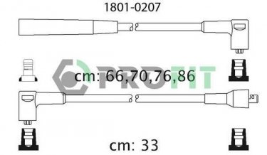 Купить 1801-0207 PROFIT Провода зажигания Sonata (1.8, 2.0, 2.4)