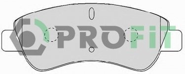 Гальмівна колодка 5000-1399 PROFIT – передні без интегрированного датчика износа фото 1