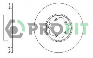 Купити 5010-1555 PROFIT Гальмівні диски Транзіт 7 (2.2, 2.3, 2.4, 3.2)