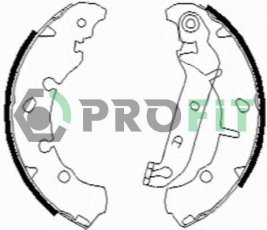 Купити 5001-0635 PROFIT Гальмівні колодки задні Mazda 