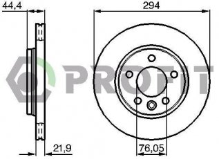 Купить 5010-1286 PROFIT Тормозные диски Transporter T5 (1.9, 2.0, 2.5, 3.2)