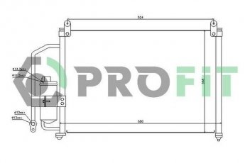 Купить PR 1106C1 PROFIT Радиатор кондиционера Lanos (1.3, 1.5, 1.6)