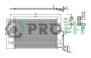 Купить PR 9540C1 PROFIT Радиатор кондиционера Суперб (1.8, 1.9, 2.0, 2.5, 2.8)
