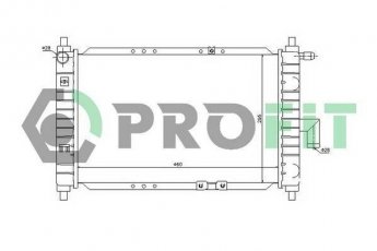 Купить PR 1115A1 PROFIT Радиатор охлаждения двигателя Матиз (0.8, 1.0)