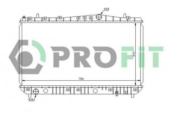 Купить PR 1704A1 PROFIT Радиатор охлаждения двигателя Лачетти (1.4 16V, 1.6, 1.8)