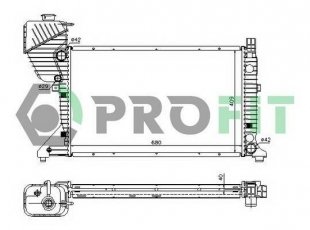 Купить PR 3546A4 PROFIT Радиатор охлаждения двигателя Спринтер (901, 902, 903, 904) (0.0, 2.1, 2.3, 2.7)