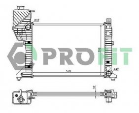 Купить PR 3546A3 PROFIT Радиатор охлаждения двигателя Спринтер (901, 902, 903, 904) (2.3, 2.9)