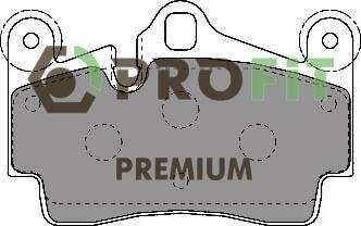 Купить 5005-1627 PROFIT Тормозные колодки задние Ауди Ку7 (3.0, 3.6, 4.2, 5.9) подготовлено для датчика износа колодок