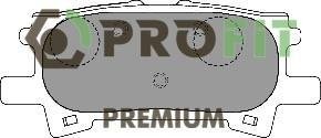 Купити 5005-1731 PROFIT Гальмівні колодки задні Lexus RX (3.0, 3.3, 3.5) без датчика зносу