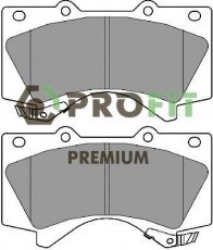 Купить 5005-4229 PROFIT Тормозные колодки передние Land Cruiser 200 (4.0, 4.5, 4.6, 4.7, 5.7) с звуковым предупреждением износа