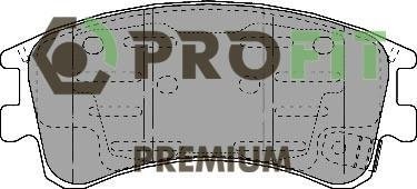 Тормозная колодка 5005-1619 PROFIT – передние с звуковым предупреждением износа фото 1