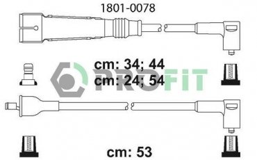 Купить 1801-0078 PROFIT Провода зажигания Passat (B2, B3, B4) (1.3, 1.6, 1.8, 2.0)