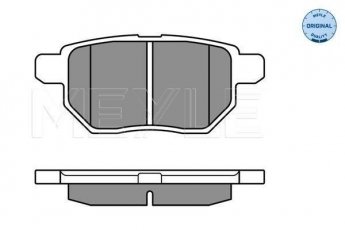 Купить 025 246 1015/W MEYLE Тормозные колодки задние Corolla (1.3, 1.4, 1.6) с звуковым предупреждением износа