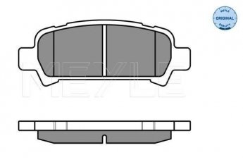 Купити 025 235 7214/W MEYLE Гальмівні колодки задні Subaru с звуковым предупреждением износа