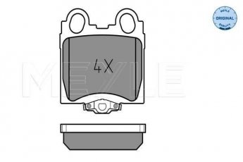 Купити 025 234 2915/W MEYLE Гальмівні колодки задні Lexus GS (3.0, 4.0, 4.3) с звуковым предупреждением износа