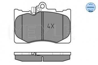 Купить 025 203 2517/W MEYLE Тормозные колодки передние Lexus GS (3.0, 3.5, 4.3, 4.6) с звуковым предупреждением износа