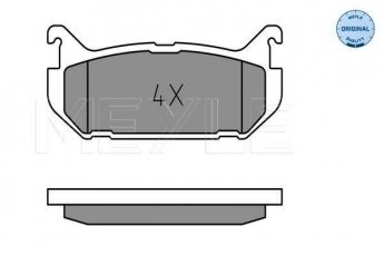Купить 025 217 6614 MEYLE Тормозные колодки задние Xedos 6 (1.6 16V, 2.0 V6) без датчика износа