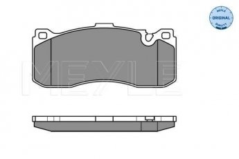 Купить 025 243 1617 MEYLE Тормозные колодки передние BMW E81 (1.6, 2.0, 3.0) без датчика износа, подготовлено для датчика износа колодок