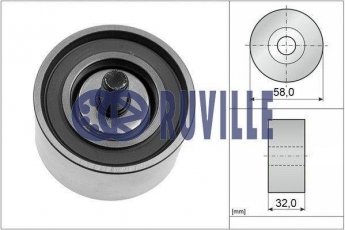 Купить 58409 RUVILLE Ролик приводного ремня Sonata (2.0 CRDi, 2.0 CRDi Dynamic, 2.2 CRDi), D-наружный: 58 мм, ширина 32 мм