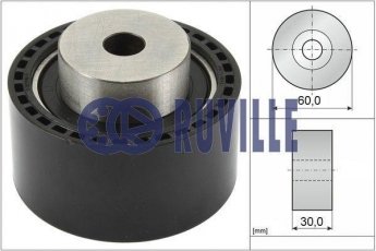 Купить 55922 RUVILLE Ролик приводного ремня Боксер (2.0 HDi, 2.2 HDi), D-наружный: 60 мм, ширина 30 мм