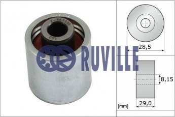 Купить 55773 RUVILLE Ролик приводного ремня Touran 2.0 FSI, D-наружный: 28,5 мм, ширина 29 мм