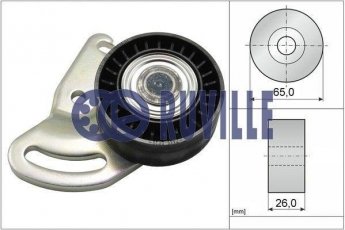 Купить 55591 RUVILLE Ролик приводного ремня Micra 1.5 dCi, D-наружный: 65 мм, ширина 26 мм