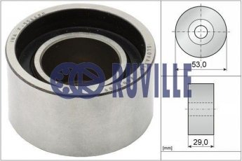 Купить 55842 RUVILLE Ролик приводного ремня Крома 2.4 D Multijet, D-наружный: 53 мм, ширина 29 мм