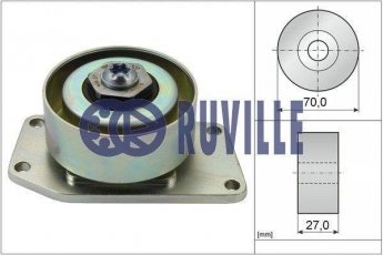 Ролик приводного ременя 56640 RUVILLE – D-зовнішній: 70 мм, ширина 27 мм фото 1