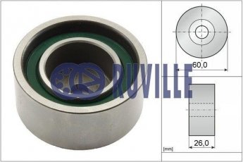 Купити 55576 RUVILLE Ролик приводного ременя Мастер (2.5 D, 2.8 dTI), D-зовнішній: 60 мм, ширина 26 мм