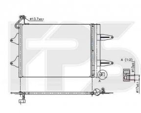 Радиатор кондиционера FPS 64 K221 Forma Parts фото 1