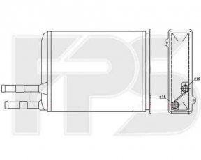 Радиатор печки FPS FP 26 N09 Forma Parts фото 1