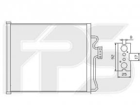 Радіатор кондиціонера FPS 14 K17 Forma Parts фото 1