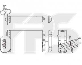 Радиатор печки FPS FP 74 N172 Forma Parts фото 1