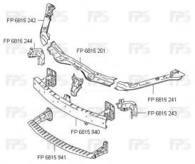 Купити 6815 241 Forma Parts - Ремчастина панелі FPS