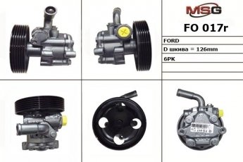 Купить FO017R MSG - Насос ГУР восстановленный FORD Fіesta 2001-2009,FORD Fusіon 2001-2009 Kayaba на дизельные двигатели