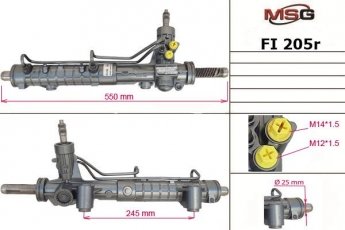 Купить FI205R MSG - Рулевая рейка с ГУР восстановленная FіAT DOBLO (119)  01-,DOBLO Cargo (223)  01-