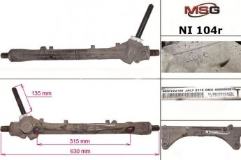 Рулевая рейка без ГУР восстановленная NISSAN NOTE (E11) 06-, NISSA MICRA III NI104R MSG фото 2