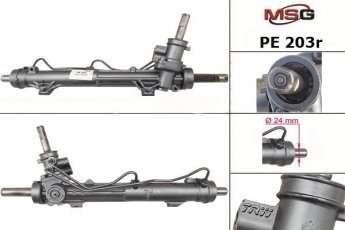 Купить PE203R MSG - Рулевая рейка с ГУР восстановленная PEUGEOT 206 1998-2009 TRW