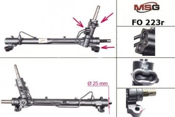 Купити FO223R MSG - Рульова рейка з ГПР відновлена FORD FOCUS З-MAX 03-07,FOCUS II (DA)  04-,FOCUS II кабріо 06-