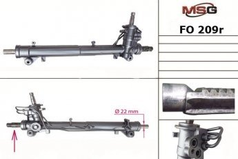 Купить FO209R MSG - Рулевая рейка с ГУР восстановленная FORD FіESTA V (JH, JD)  01-09,FUSіON (JU)  02-09