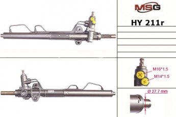 Купить HY211R MSG - Рулевая рейка с ГУР восстановленная HYUNDAI SONATA 99-04,GRANDEUR 99-04, OPTIMA 00-05,KIA MAGENTIS 0