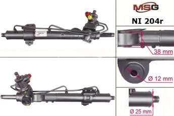 Купити NI 204R MSG - Рейка з Г/У відновлена NISSAN ALMERA II (N16)  00-06,ALMERA II Hatchback (N16)  00-06