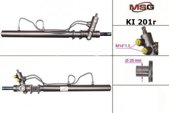 Купить KI201R MSG - Рулевая рейка с ГУР восстановленная KIA Carnіval 1 99-01