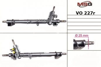 Купить VO227R MSG - Рулевая рейка с ГУР восстановленная VOLVO V70 I (LV, P80)  97-00,V70 II (SW, P80)  05-07,XC70 CROSS