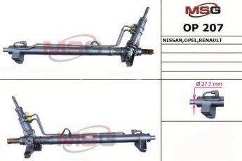 Купити OP207 MSG - Рульова рейка з ГПР нова NіSSAN іNTERSTAR 02-10, OPEL MOVANO 99-10, RENAULT MASTER 98-10