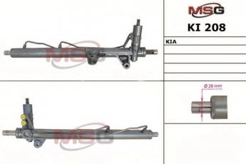 Купити KI208 MSG - Рульова рейка з ГПР нова KIA SORENTO I (JC)  02-09