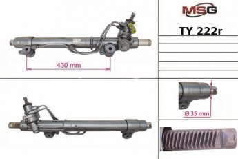 Купить TY222R MSG - Рулевая рейка с ГУР восстановленная TOYOT LAND CRUіSER 100 (J10)  4.7 02-08