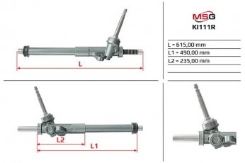 Купити KI111R MSG - Рульова рейка без ГПР відновлена KIA CARENS 2013-